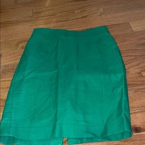 EMERALD GREEN JCREW FACTORY PENCIL SKIRT